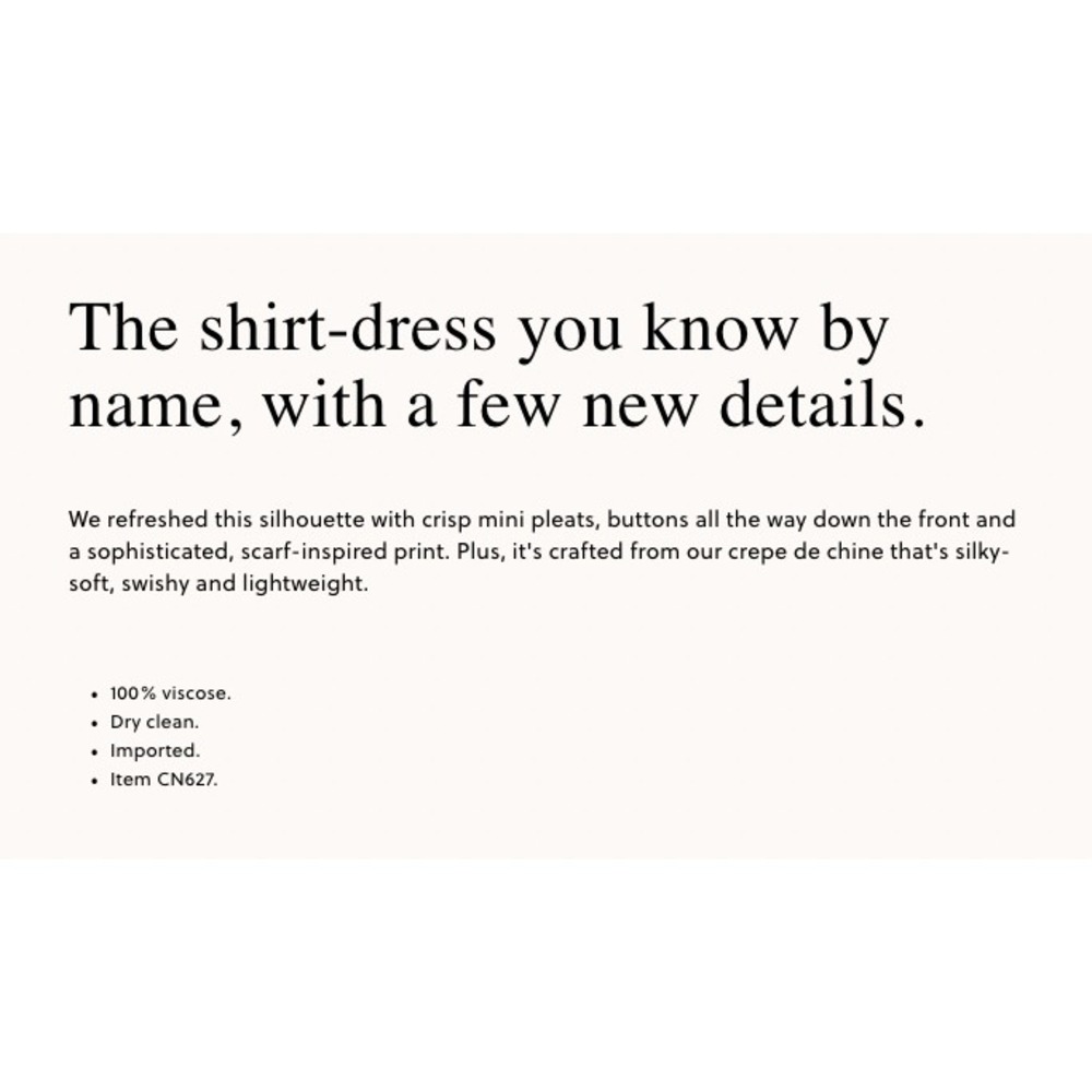 NEW J.Crew Amelia Shirt-Dress Size Small Ivory Brown Foulard Print Pleated - Picture 2 of 9